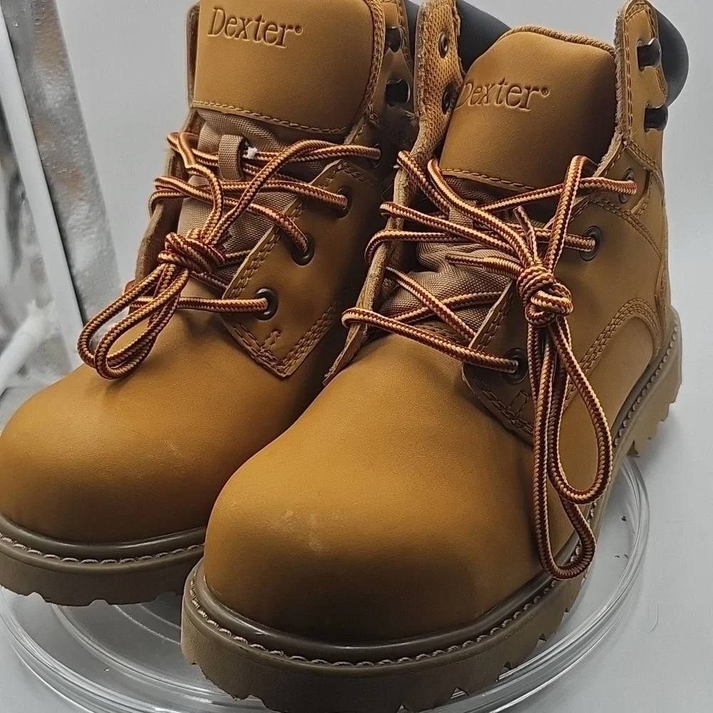 K Dexter Mens Work Boots Size 8 Water-Resistant Synthetic Upper & Rubber Sole - Picture 3 of 12